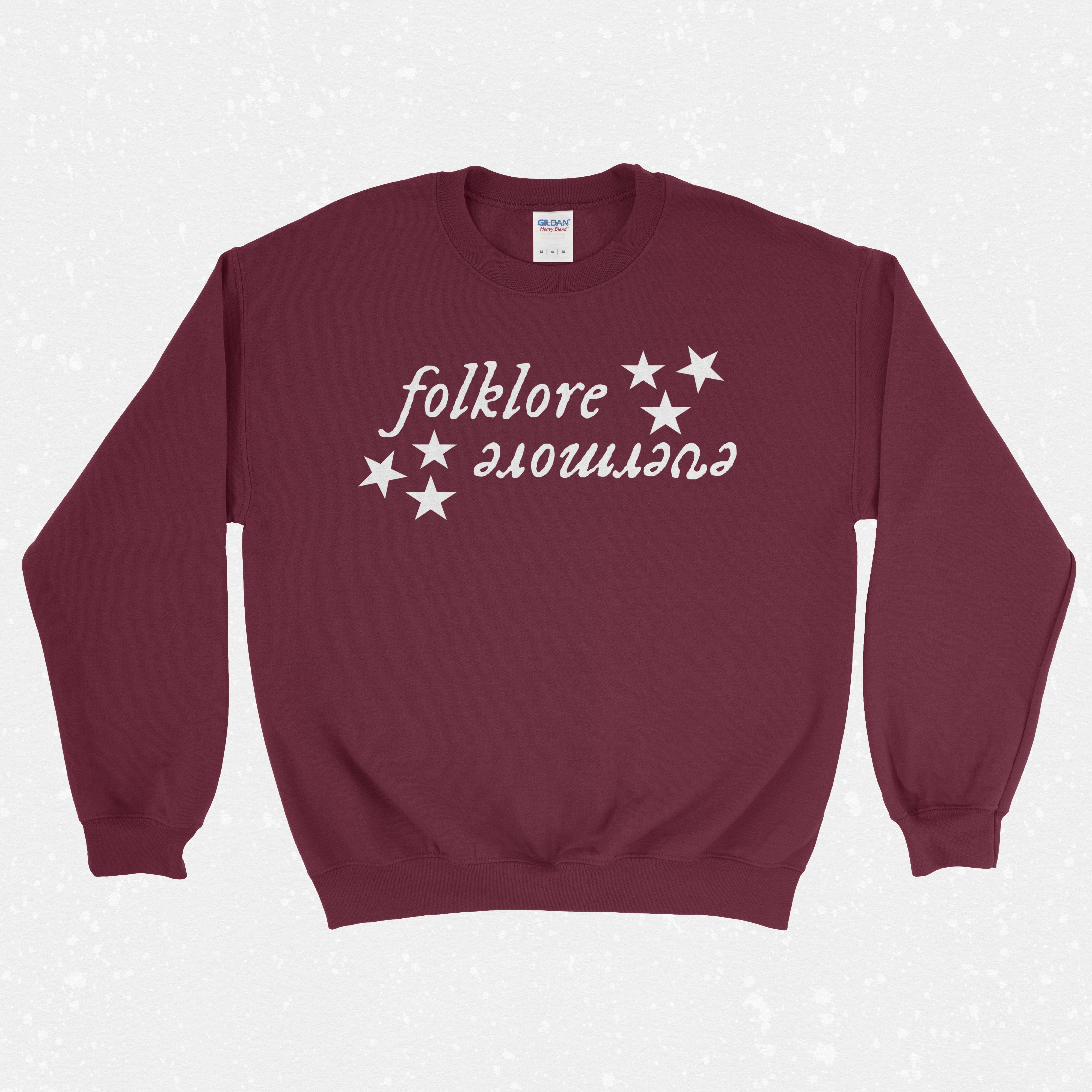 Taylor Swift folklore stars around my scars maroon pullover size 2024 M