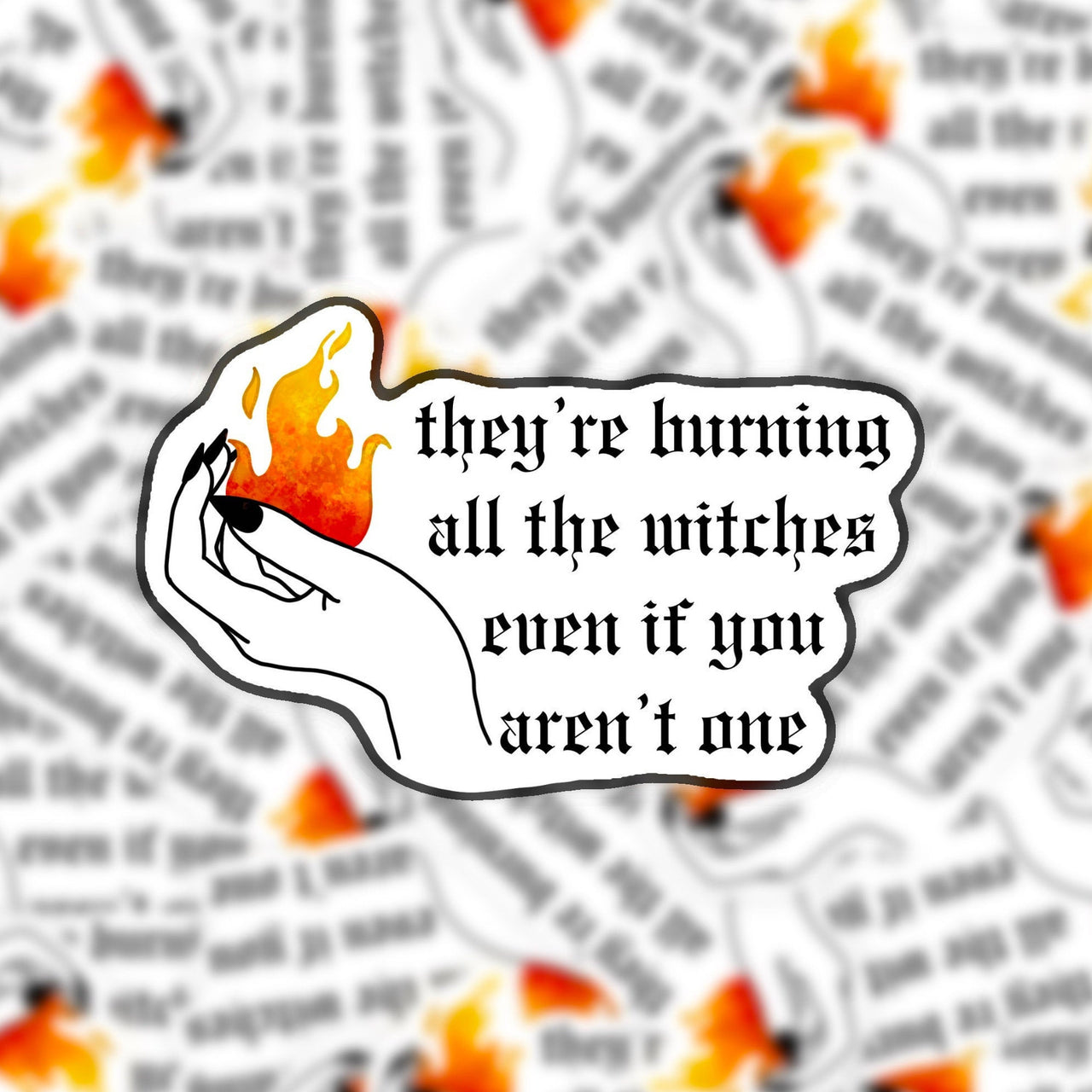 Burning Witches Taylor Swift reputation Sticker