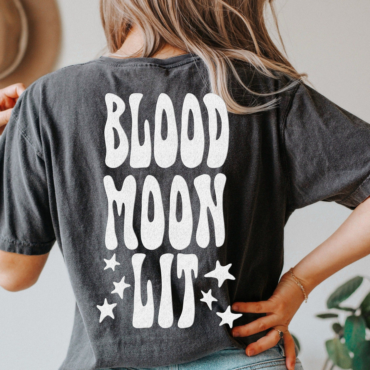 Blood Moon Lit Glitch T-Shirt
